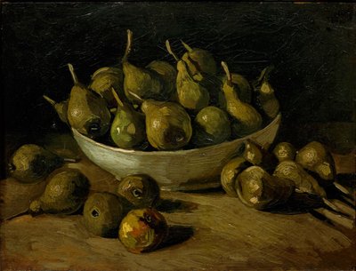 Naturaleza muerta con un cuenco de barro y peras, 1885 de Vincent van Gogh