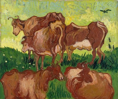 Las vacas después de Jacob Jordaens, 1890 de Vincent van Gogh