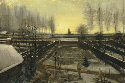 El Jardín de la Parroquia en Nuenen en la Nieve, 1885 de Vincent van Gogh