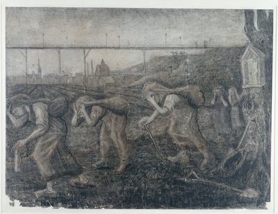 Los portadores de la carga, 1881 de Vincent van Gogh