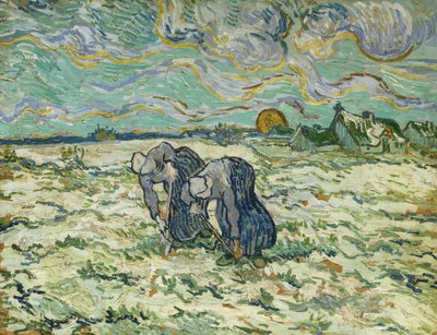 Dos campesinas, 1890 de Vincent van Gogh