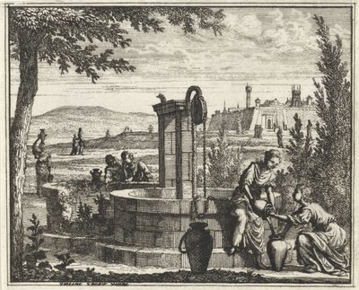 mujeres en un pozo de Vincent Laurensz. van der Vinne (II)