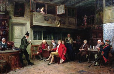 Pub interior con multitudes de Vincent Stoltenberg Lerche