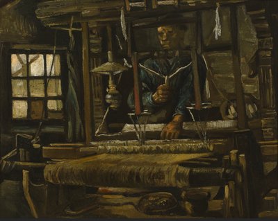 La cabaña del tejedor de Vincent van Gogh