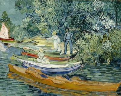 En la orilla del Oise en Auvers de Vincent van Gogh