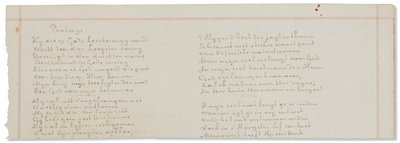 Manuscrito autógrafo, transcripciones de textos bíblicos en neerlandés de Vincent van Gogh