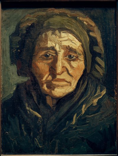 Campesina: Anciana con cofia oscura de Vincent van Gogh