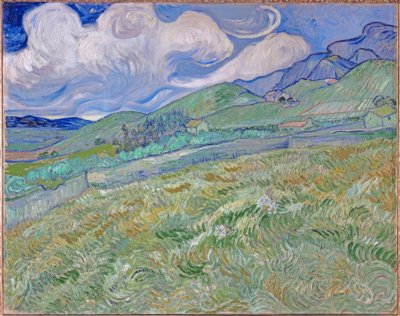 Paisaje montañoso detrás del Hospital Saint-Paul de Vincent van Gogh