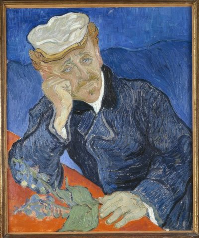 Retrato del Doctor Gachet con rama de dedalera de Vincent van Gogh