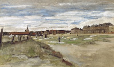 "Blanchisserie à Scheveningen" Blanquería en Scheveningen (anverso); "Femme de Scheveningen" Mujer de Scheveningen (reverso) de Vincent van Gogh