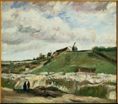 Vista de Montmartre con cantera y molinos de Vincent van Gogh