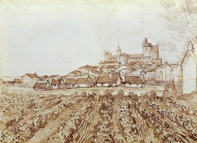Vista de Saintes-Maries de Vincent van Gogh