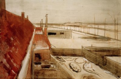 Vista desde el taller del artista en La Haya de Vincent van Gogh