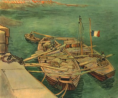 Barcos en el Ródano, agosto 1888, 1947 de Vincent van Gogh