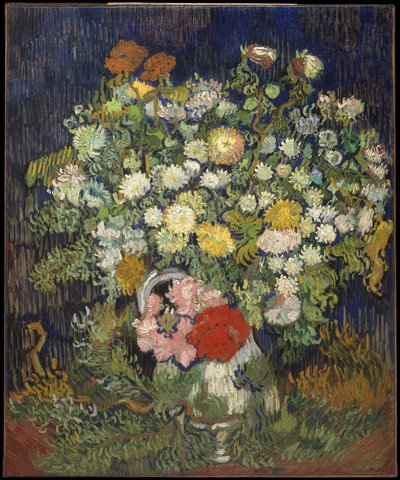 Ramo de flores en un jarrón de Vincent van Gogh