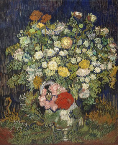 Ramo de flores en un jarrón de Vincent van Gogh