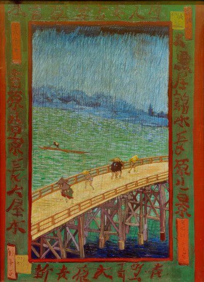 Puente en la lluvia de Vincent van Gogh