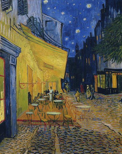 Terraza del Café, Place du Forum, Arles, 1888 de Vincent van Gogh
