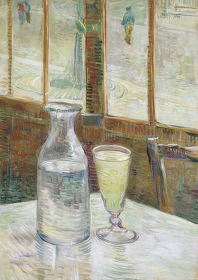 Mesa de café con absenta. 1887 de Vincent van Gogh