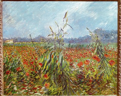 Campos de maíz y amapolas (óleo sobre lienzo) de Vincent van Gogh