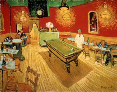 El café nocturno en la Place Lamartine en Arles de Vincent van Gogh