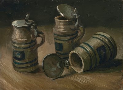 Las jarras de cerveza. 1885 de Vincent van Gogh