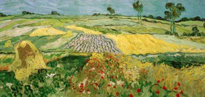 La llanura de Auvers de Vincent van Gogh