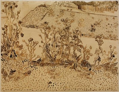 Cardos al borde de la carretera de Vincent van Gogh