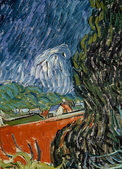 El jardín del Doctor Gachet en Auvers sur Oise (detalle). Pintura de Vincent van Gogh (1853-1890) 1890 de Vincent van Gogh