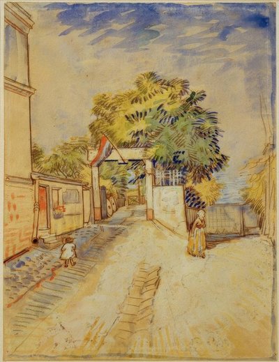Entrada al Moulin de la Galette de Vincent van Gogh