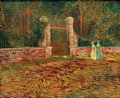Entrada al parque Voyer d’Argenson en Asnières de Vincent van Gogh