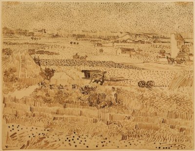 Cosecha en la Provenza de Vincent van Gogh