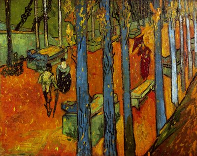 Hojas caídas (Les Alyscamps) de Vincent van Gogh