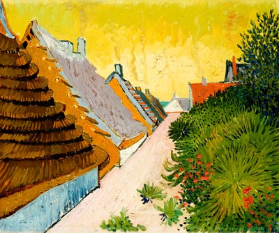 Casas de campo en Saintes-Maries, junio de 1888 de Vincent van Gogh