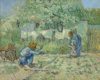 Primeros pasos, después de Millet, 1890 de Vincent van Gogh