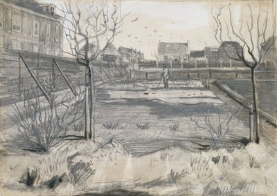 Vivero de flores en la calle Schenkweg de La Haya de Vincent van Gogh