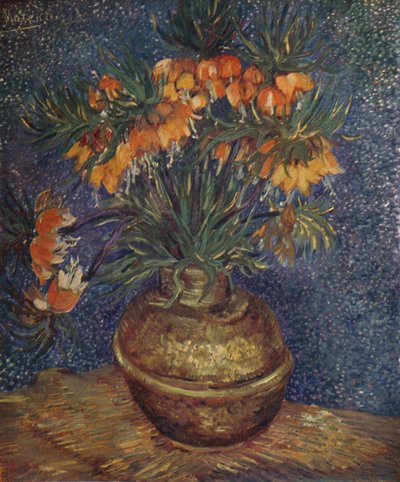 Flores en un jarrón de latón, 1887, 1923 de Vincent van Gogh