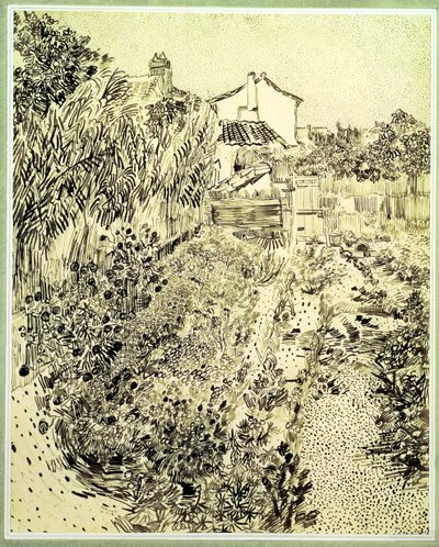 Jardín de flores, 1888 de Vincent van Gogh