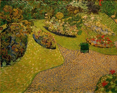 Jardín en Auvers de Vincent van Gogh