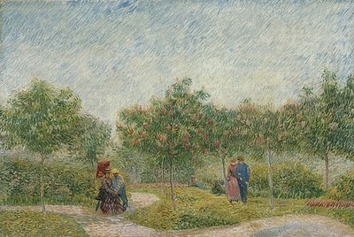 Jardín con parejas: Square Saint-Pierre de Vincent van Gogh