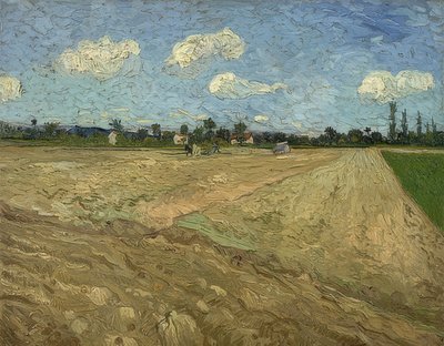 Campo arado (Surcos). 1888 de Vincent van Gogh