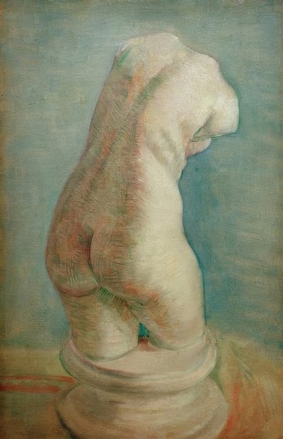 Torso de yeso (femenino) visto desde atrás de Vincent van Gogh