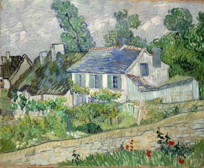 Casas en Auvers de Vincent van Gogh