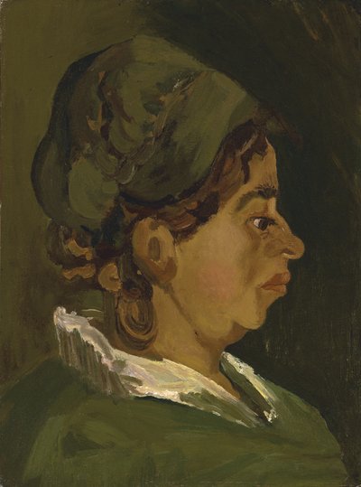 Cabeza de una campesina: perfil derecho, 1884 de Vincent van Gogh