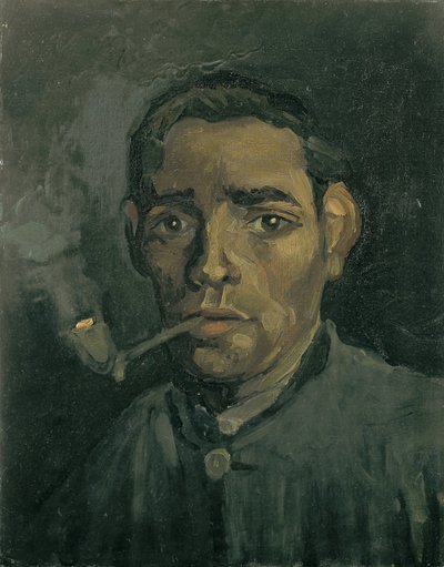 Cabeza de un hombre, 1884-1885 de Vincent van Gogh