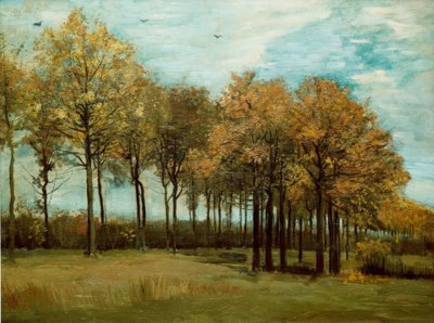 Paisaje otoñal de Vincent van Gogh
