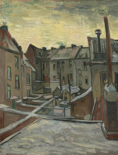 Patios traseros en Amberes. 1885-86 de Vincent van Gogh