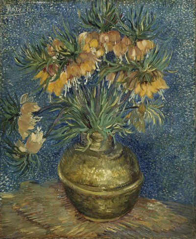 Fritillarias imperiales en un jarrón de cobre, 1887 de Vincent van Gogh
