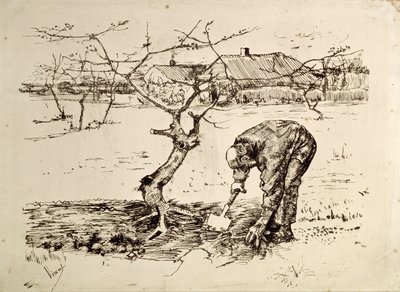 En el huerto de Vincent van Gogh