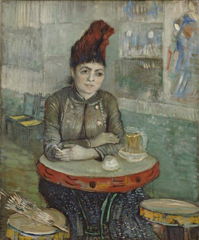 En el café. Agostina Segatori en Le tambourin, 1887-1888 de Vincent van Gogh
